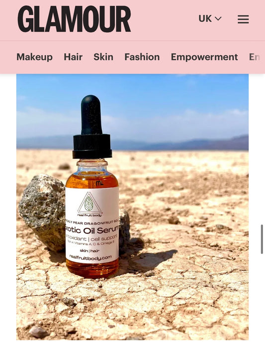 Skincare Newcomer Real Fruit Body Featured in GlamourUK August Product Highlights