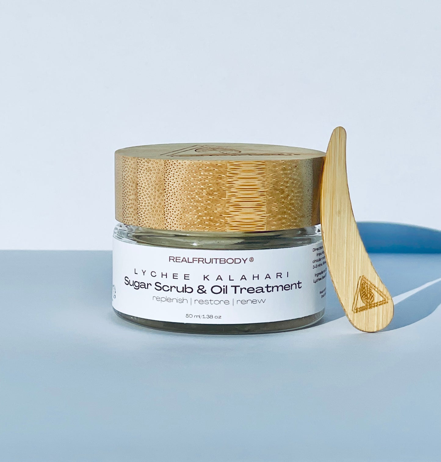 Lychee Kalahari Sugar Scrub & Oil Treatment with Squalane