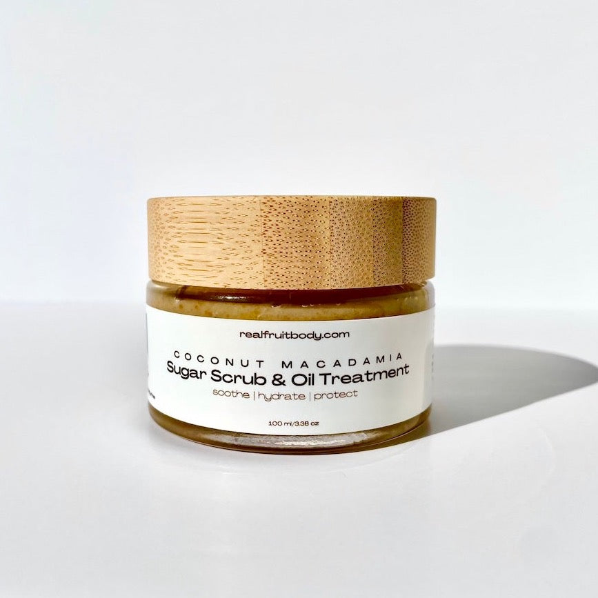 Coconut Macadamia Sugar Scrub & Oil Treatment