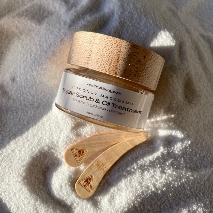 Coconut Macadamia Sugar Scrub & Oil Treatment