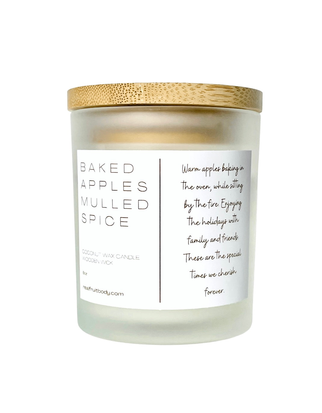 Real Fruit Body Organic Spa Candle 6.5 oz