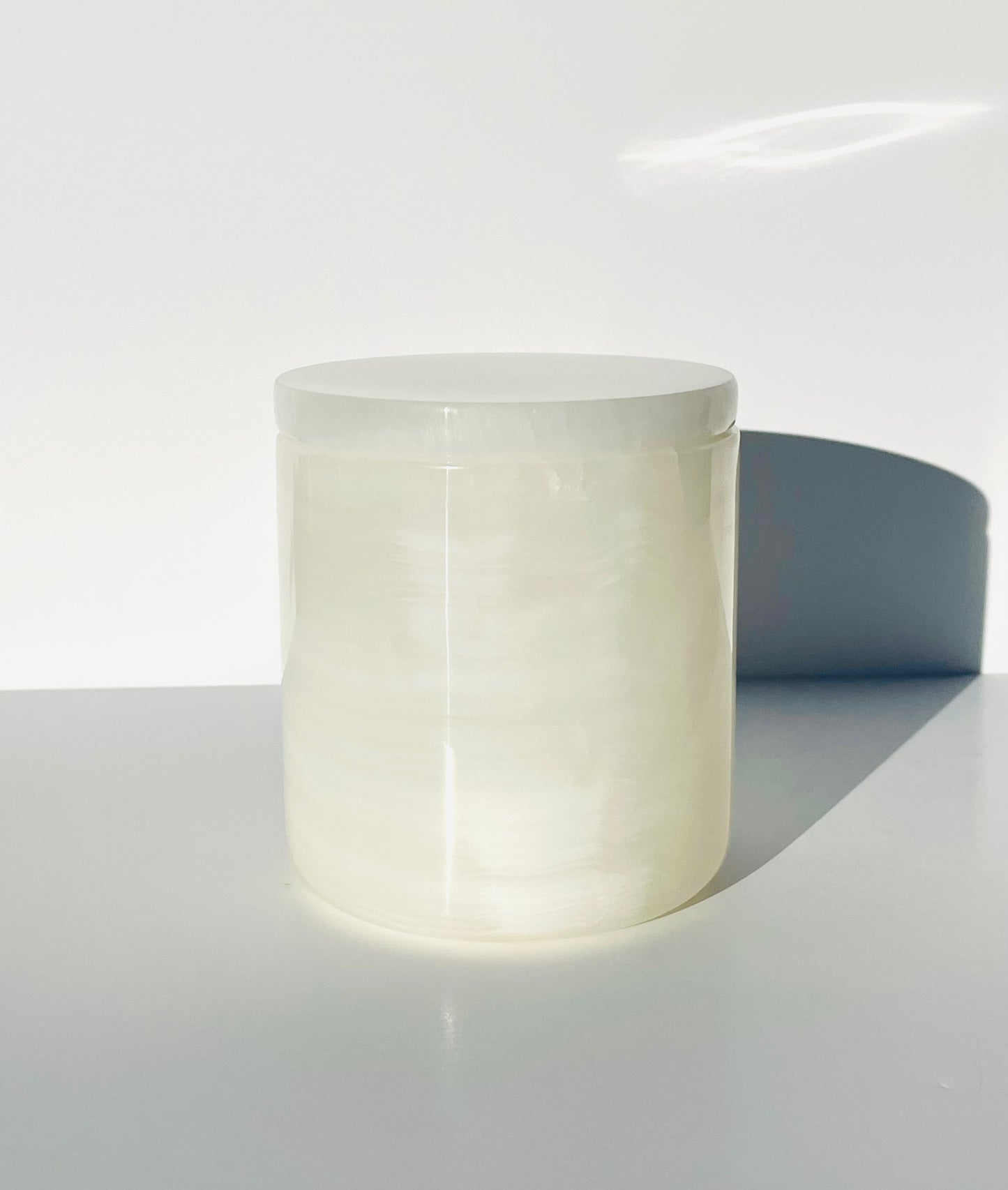 Natural Onyx Stone Candle Vessel