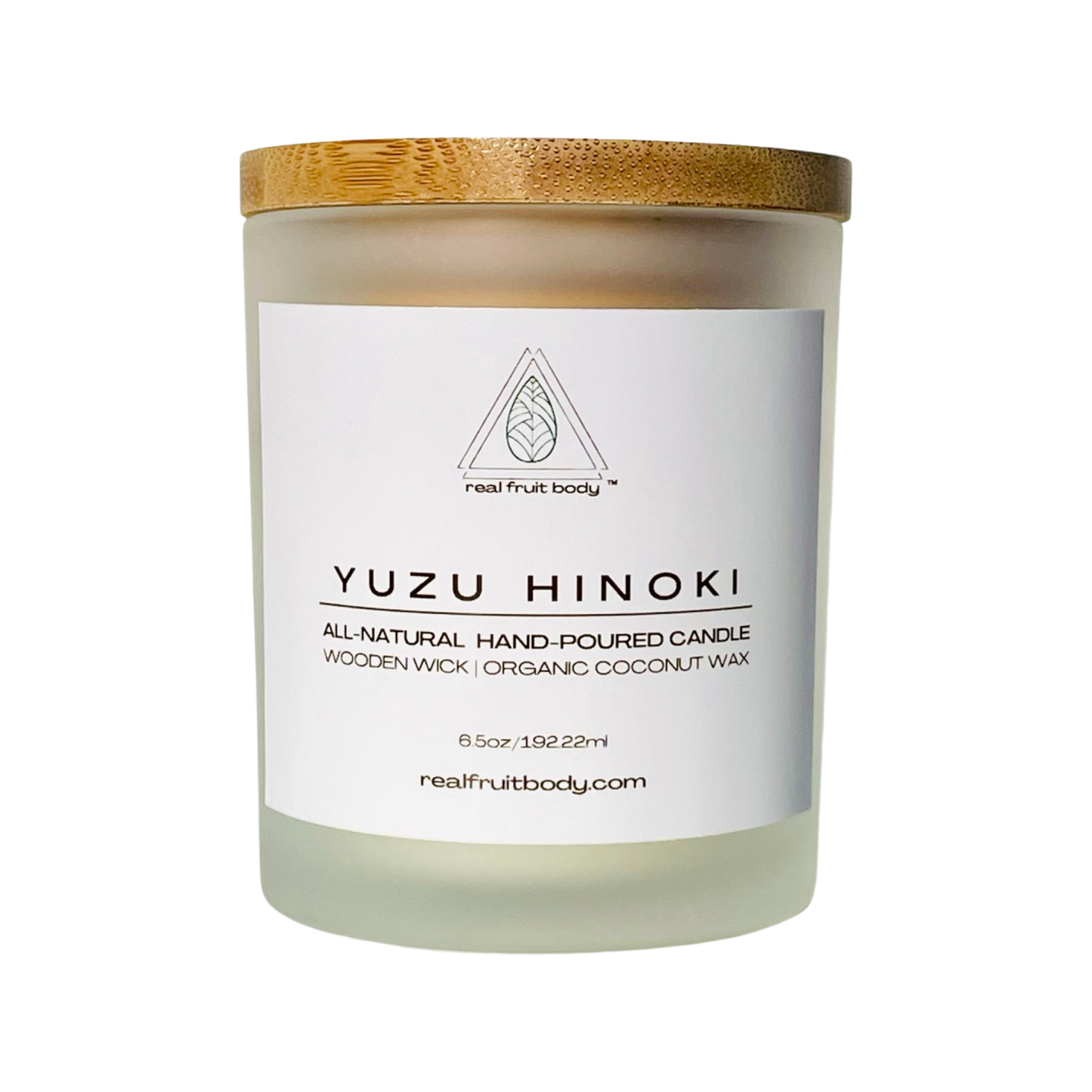 Real Fruit Body Organic Spa Candle 6.5 oz