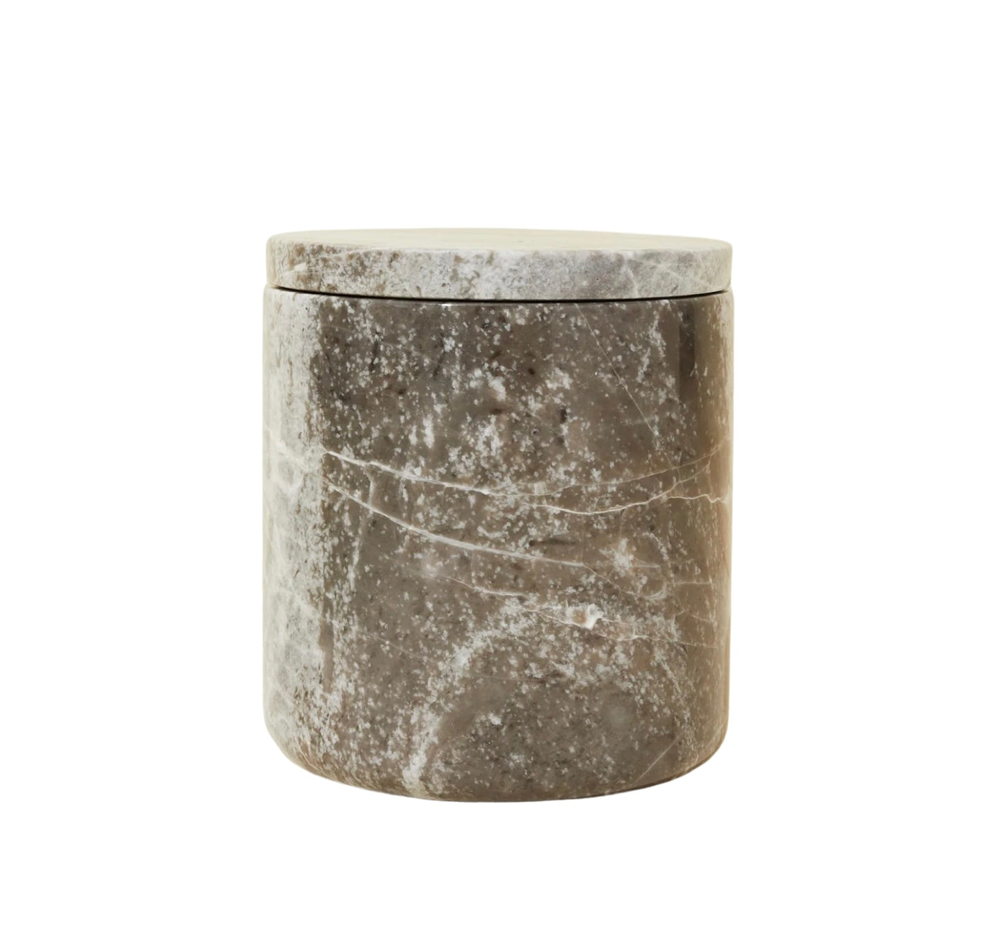 Natural Marble Candle Vessel & Candle Set