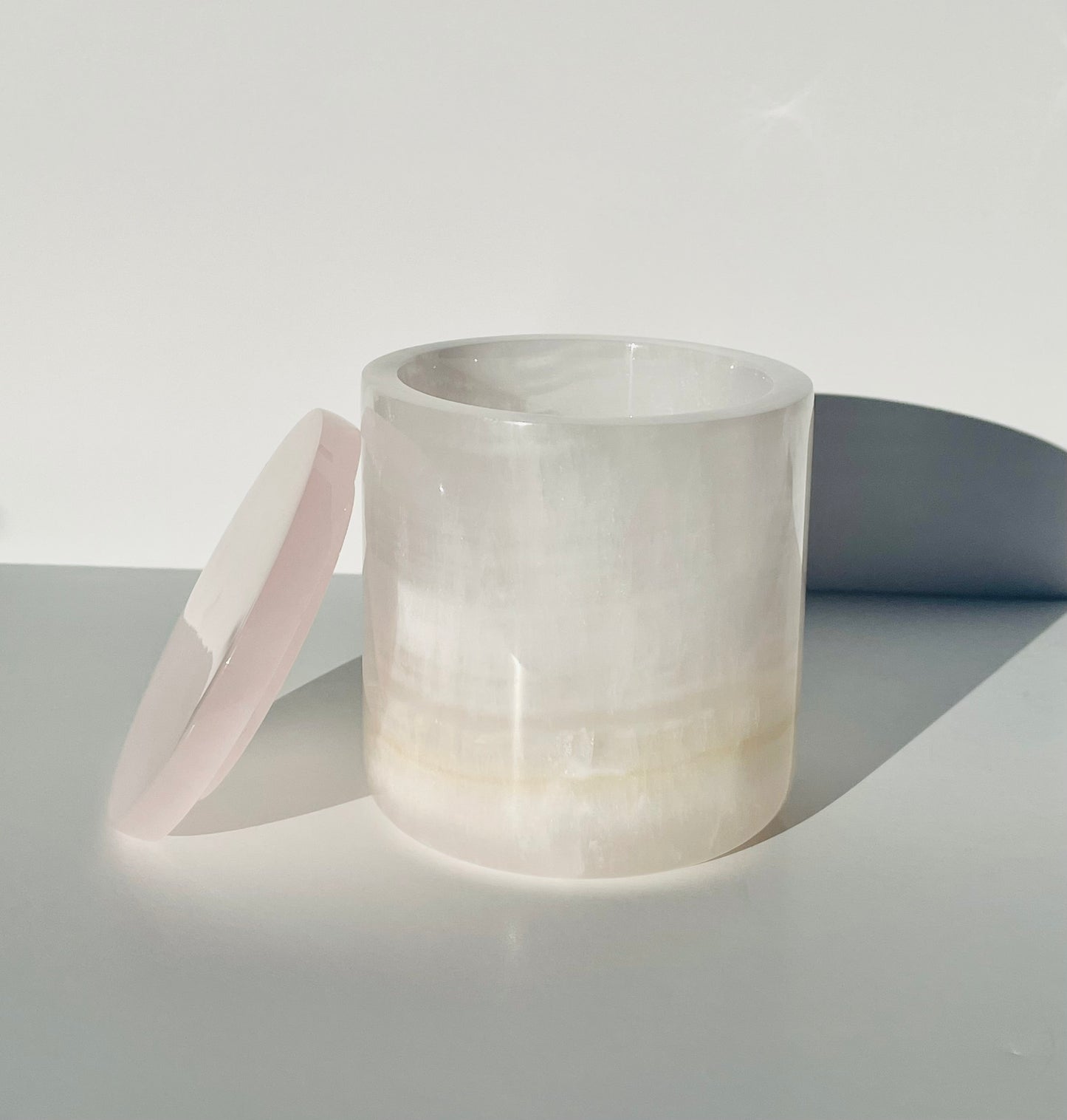 Natural Onyx Stone Candle Vessel