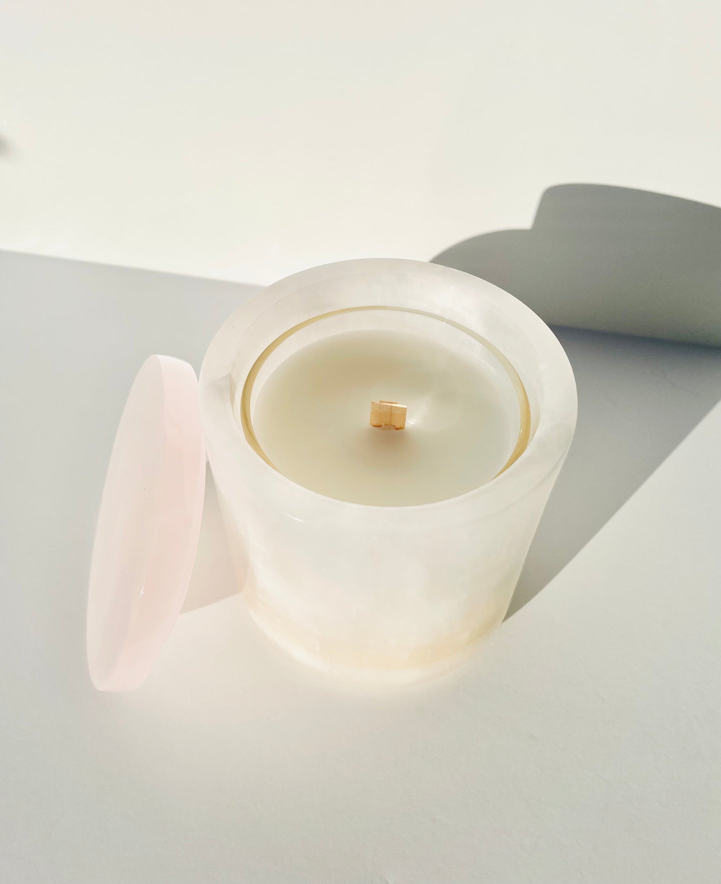 Natural Onyx Stone Candle Vessel