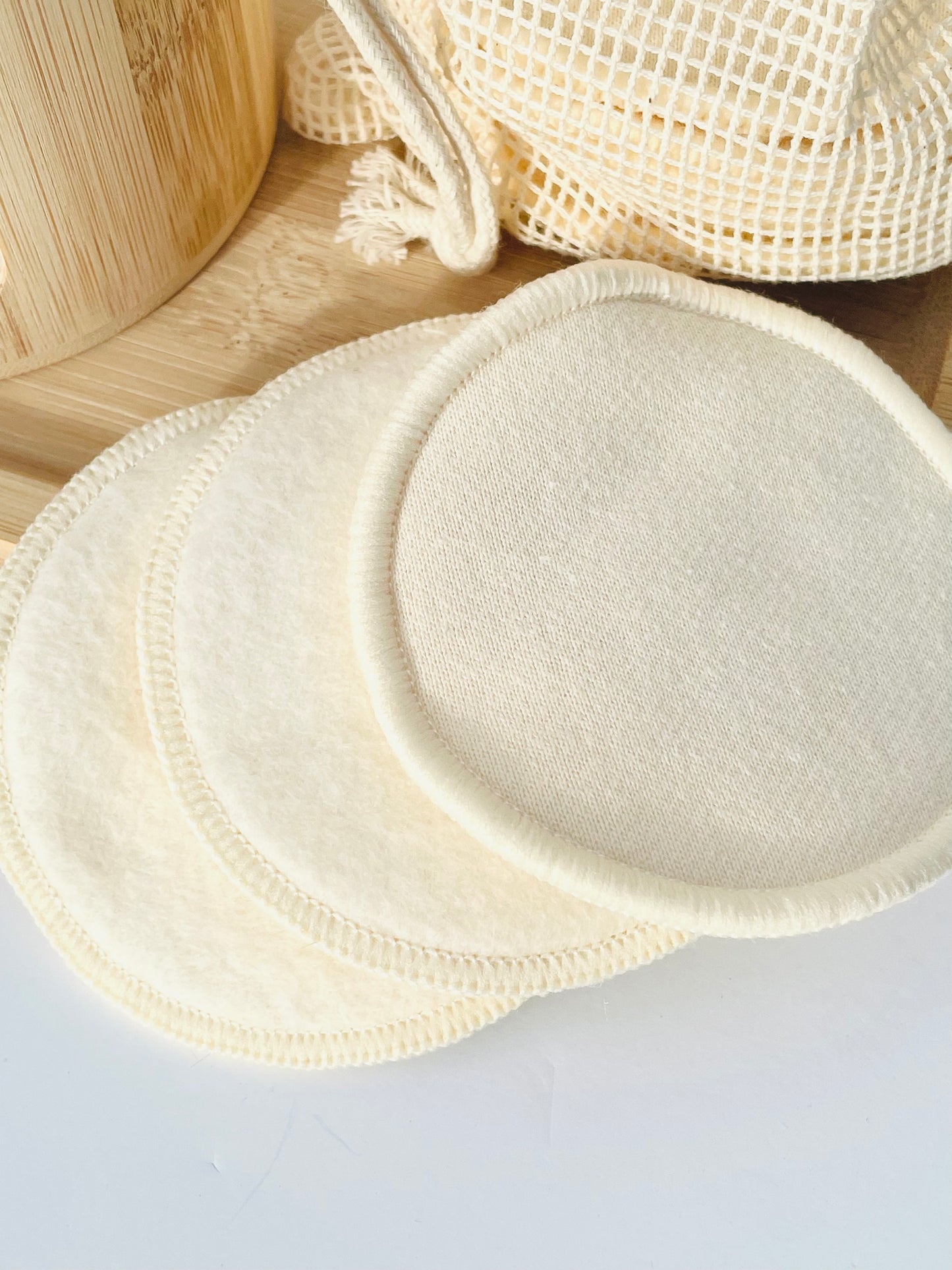 Bamboo Collection Washable Bamboo Cotton Pad & Dispenser Set